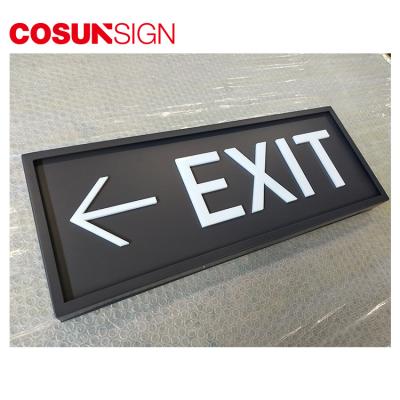 China Modern Aluminum Lightweight UL Listed Fire Illuminated Led Emergency Exit Sign for sale