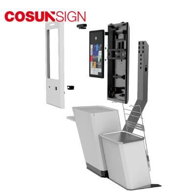 China airports cosun sign lcd advertising with scanner for supermarket self checkout kiosk ticket machine for sale