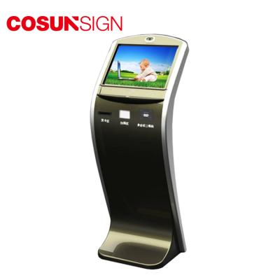 China Airports COSUN Sign Customer Feedback Kiosk Credit Card Payment Computer Touch Screen for sale