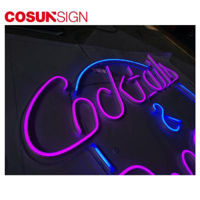 China Buildings COSUN Barber Shop Neon Sign Bar Led Advertising Board Design Fast Shipping for sale