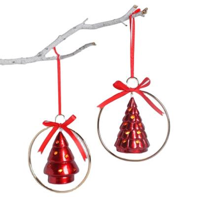 China Large Quality Christmas Tree Handmade Red Christmas Ornament For Wholesale for sale