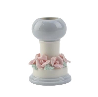 China modern ceramic europe pillar vase with flowers for valentines day home decor for sale