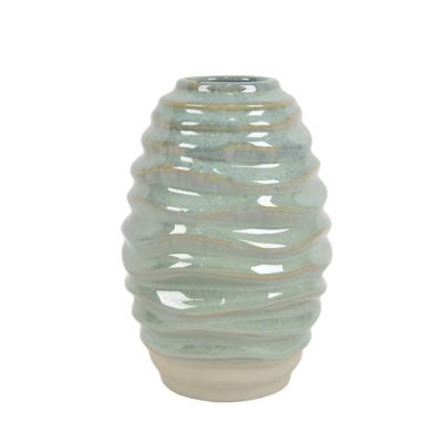 China New Green Eco-friendly Design Porcelain Modern Wedding Ceramic Flower Vase For Home Decoration for sale