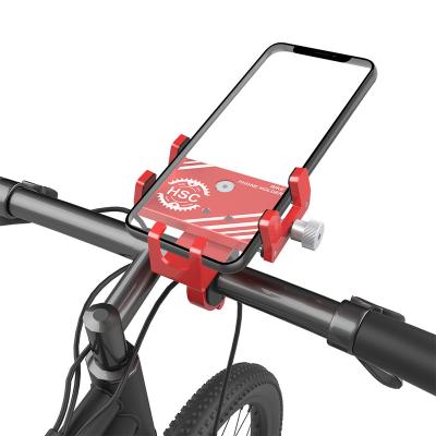 China High Elastic Strap Make Phone Safe New Bicycle Phone Mount Aluminum Alloy Bike Phone Holder For Mobile Phones for sale