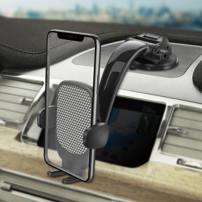 China Car Adjustable Adjustable Dashboard Gooseneck Anti-shake Bracket Suction Cup Car Phone Holder Mount for sale