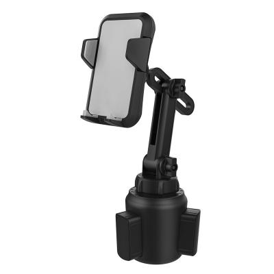 China Telescoping Arm Is Adjustable For Different Size And Angle Factory Wholesale 360 ​​Degree Adjustable Car Cup Phone Mount Gooseneck Cup Holder Cradle for sale