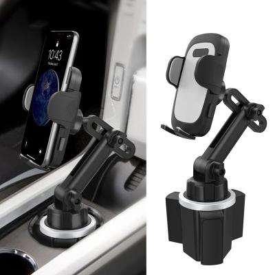 China Telescoping arm is adjustable for different size and angle universal flexible car cup holder phone mount arm phone holder along with latest phone cradle for sale