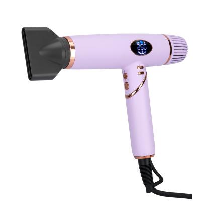 China Foldable handle Foldable handle 1500W High Speed 110000Rpm blow dryer Ionic technology Hair Dryer with LED display for sale