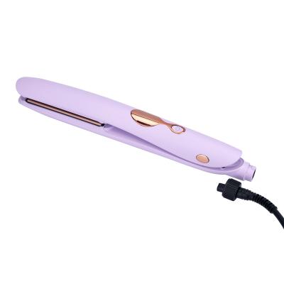 China 2 in 1 hair straightener Innovative and Professional fast PTC Titanium Flat iron ceramic Hair Straightener for salon use and home use for sale