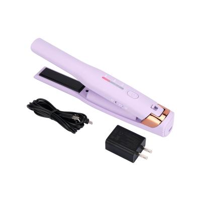 China PET Travel mini flat iron portable mini wireless flat iron rechargeable cordless hair straightener for sale