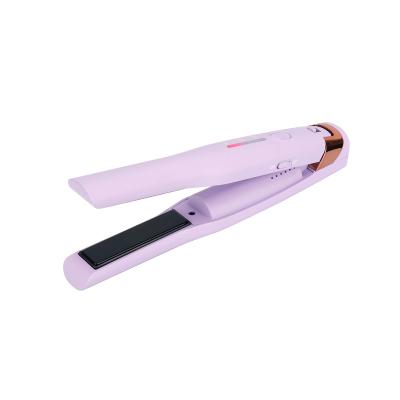 China PET Professional hair salon hair straightener lithium battery curling iron hair iron floating heating board Flat Iron for woman for sale