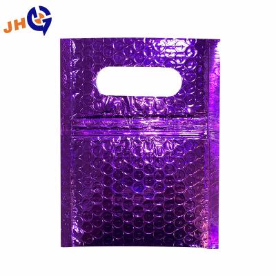 China wholesale logistics bubble zipper bag thickened by film bubble envelope bag tearproof matte bubble bag for sale