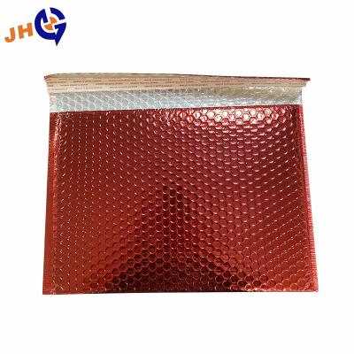 China Tearproof Red Co Extruded Compound Bag Bubble Garment Packaging Express Packing Film Bubble Bag Thickened Buffer Bubble Bag for sale