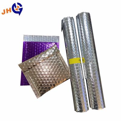 China bubble tear proof red aluminized cosmetic package customized by film thickened buffer bubble bag for sale