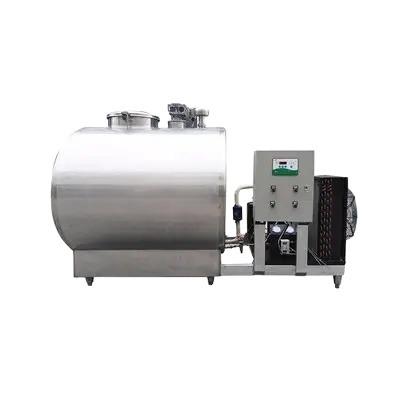 China The refrigeration speed is quickly 1000 liter horizontal stainless steel milk cooling cooling tank for sale