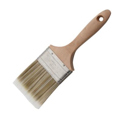 China Quality Synthetic Filament Paint Brush Handle Cheap Wood Chalk Paint Brushes for sale