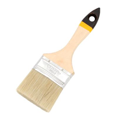 China High Quality Paint Factory Flat Brush Natural Bristle Paint Brush With Wooden Handle for sale