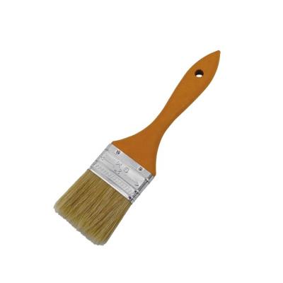 China Hot Sale Chinese Professional Nature Bristle Chip Paint Brush With Wooden Handle for sale