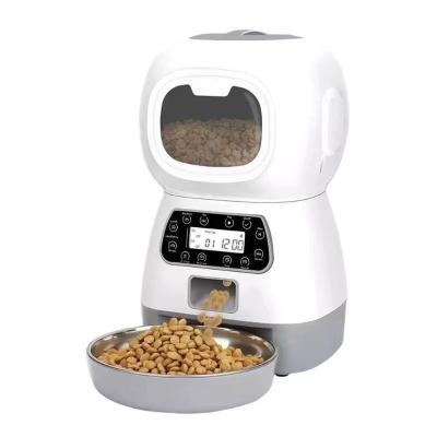 China Viable Viable Smart Food Dispenser For Automatic Feeder Dogs Cats Bowl Dogs Automatic Feeder Stainless Steel Cat Pet Feeding Pet Supplies for sale