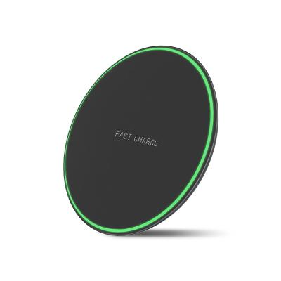 China Convenient Convenient In C 10W 15W USB Current Travel QC Mini Size Wireless Phone Charger Mobile Fast Charging Pad For Cell Phone for sale