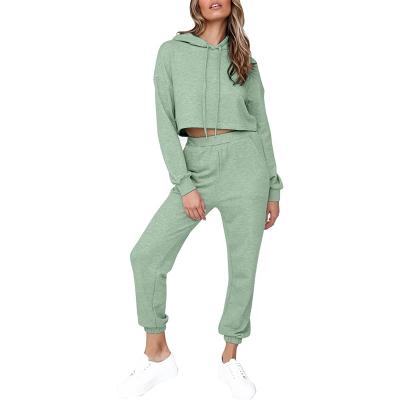 China New Arrival Breathable Solid Color Long Sleeve Set Woman Hoodie for sale