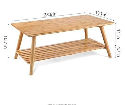 China Cheap tea table simple and modern household small furniture solid bamboo coffee table eco-friendly for sale