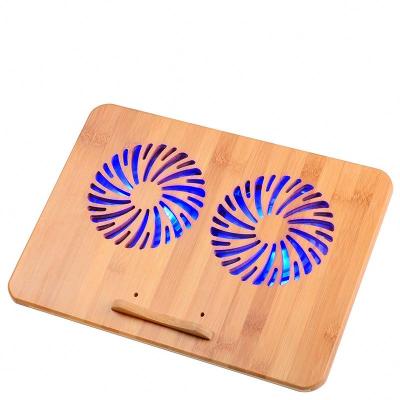 China All Modern Design Multifunctional Laptop USB Fan Bamboo Pad for sale