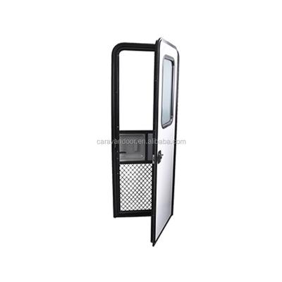 China Newest Popular Body Accessories Jiamei Motorhome Front Door Net RV Trailer Entry Door Aluminum Alloy Safe Entry Door for sale