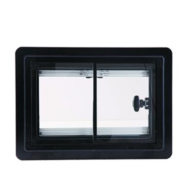 China Aluminum Alloy Frame Sound Insulation Easy Installation Caravan Sliding Car Window &Bus Acrylic Glass Window for sale