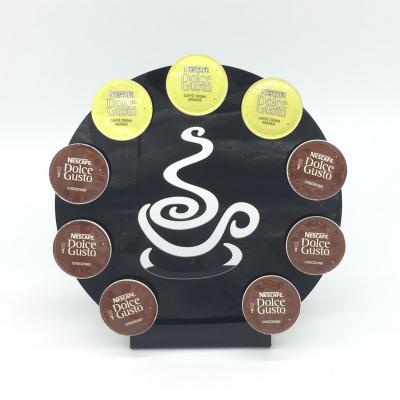 China New Design Viable Acrylic Display Stand Dolece Enthusiasm Coffee Capsule Holder for sale