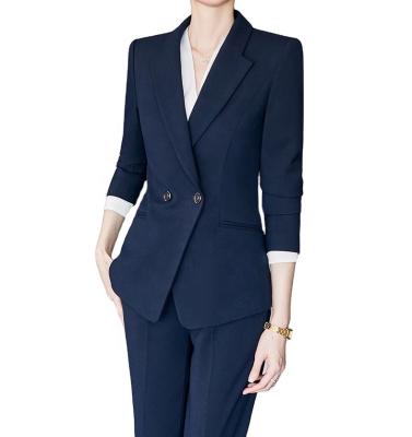 China Professional Anti-pilling Women's Suit Set Commuter Suit Coat Professional Women's Work Clothes for sale