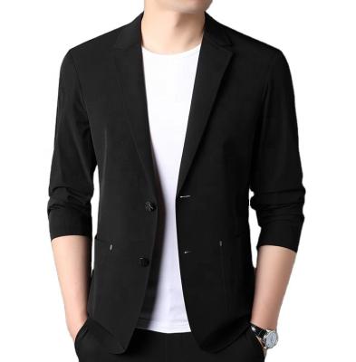 China Spring Handsome Anti-wrinkle Fashion Korean Casual Slim Men's Suit Jacket Solid Color Trend Suit Men's Slim And Simple Blazer Suit for sale