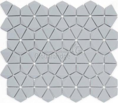 China Professional parquet designer recycled glass mosaic slabs lowes kitchen backsplash for sale