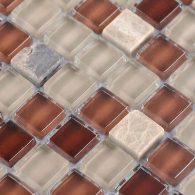 China Wholesale Custom Decorative Glass Stone Wall Art Patterns Bathroom Slab Mosaic Flooring Mix for sale