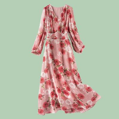 China 2022 Summer Viable Long Bohemian Flower Dress for sale