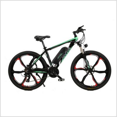 China Aluminum Alloy 26Inch Lithium Battery Bike Adult Electric Mountain Bicycle FRONT AND REAR BRAKE+Suspension DISC and Derailleur for sale