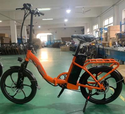 China Aluminum Alloy 20Inch Folding Electric Bike With Display+Suspension+Pedal+LIthium Battery 10.4ah+Disc Brake Bicycle For Two Person for sale