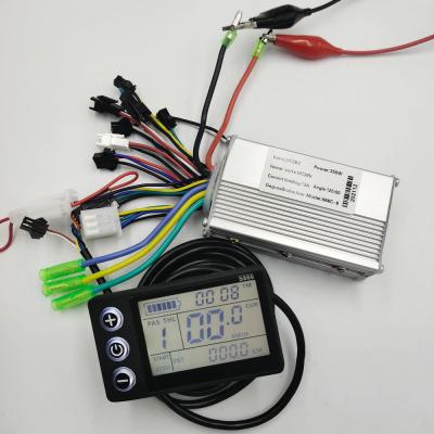 China LCD DISPLAY 866+BLDC Controller 24v36v48v60v350W For Electric Bike Scooter Accessories Parts MTB Meter Tricycle Intrument 866 6mosfet for sale