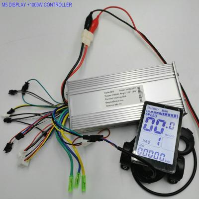 China Aluminum Shell BLDC Controller 400w450w500w600w800w1000w1200w+LCD DISPLAY M5 24v36v48v60v For Electric Bike Scooter ATV MTB Battery Indicator for sale