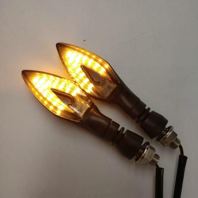 China ABS E-bike+Motorcycle Retrofit 14LED Water Flow Turn Signal Running Capital Diamond Indicator Light for sale