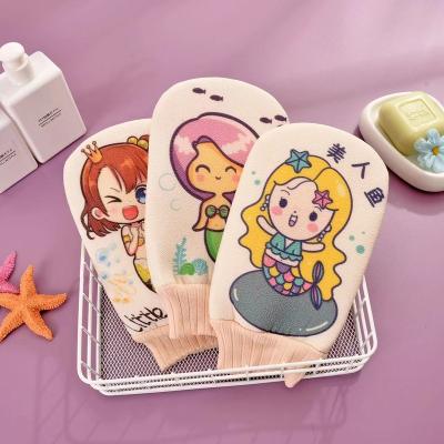 China EXFOLIATING Hot Sale Cartoon Style Exfoliating Bath To Scrub For Kids Dead Skin Remove Slin Friendly for sale