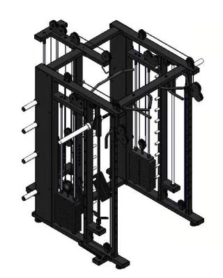 China Xinrui Fitness Gym Equipment Commercial Power Multi Cage Machine Blacksmith Function Squat Stand for sale