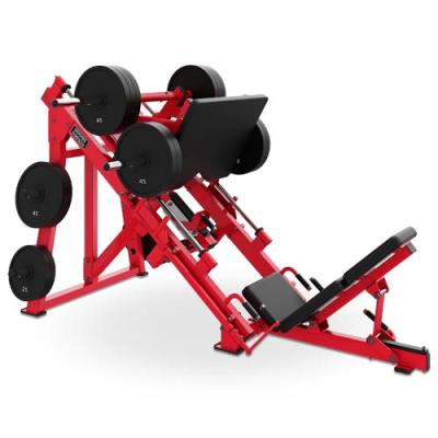 China Hot Selling Universal Gym Equipment Plate Loaded H Force 45 Degree Linear Leg Press Machine For Body Building for sale