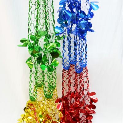 China Various Hanging Holiday Party Wholesale Tinsel Garland Colorful Christmas Tinsel Garland for sale