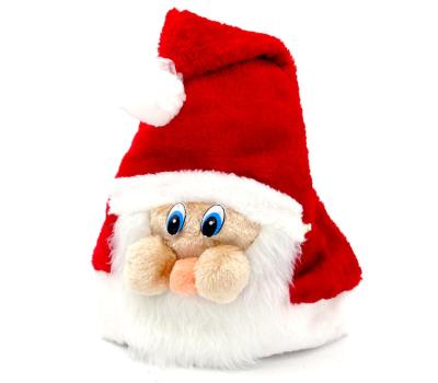 China Blank Nonwoven Fabric Ace New Year Hat Santa Claus Hat Good Quality Christmas Plush Christmas Hat For Adults Children for sale