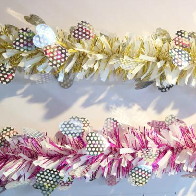 China Pet Holiday Christmas Wired Tinsel Garland Led Christmas Tinsel for sale