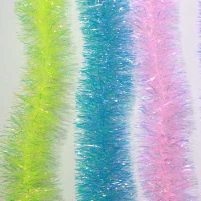 China Professional Christmas Pet Garland Pvc Tinsel Garland For Christmas Frosted Christmas Wreath for sale