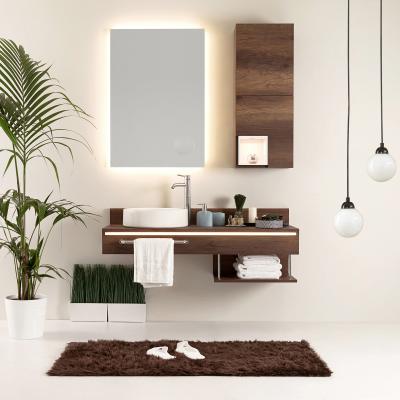 China Waterproof Bathroom Vanity Solid Wood for sale