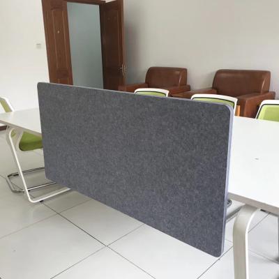 China Highly Efficient Eco-Friendly Privacy Panel Sound Absorption Desk Table Screen Acoustic Divider PET Eco-Friendly for sale