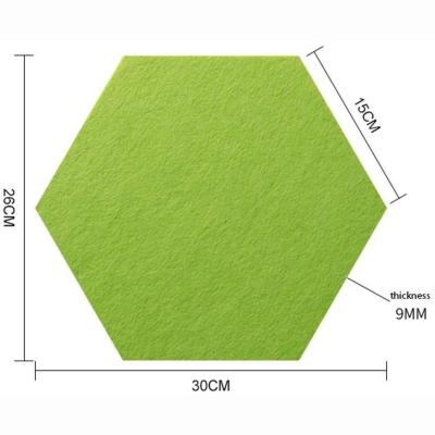 China Highly Effective Hexagon Board Polyester Fiber Pet Affordable 100% Sound Absorption Acoustic Panel for sale